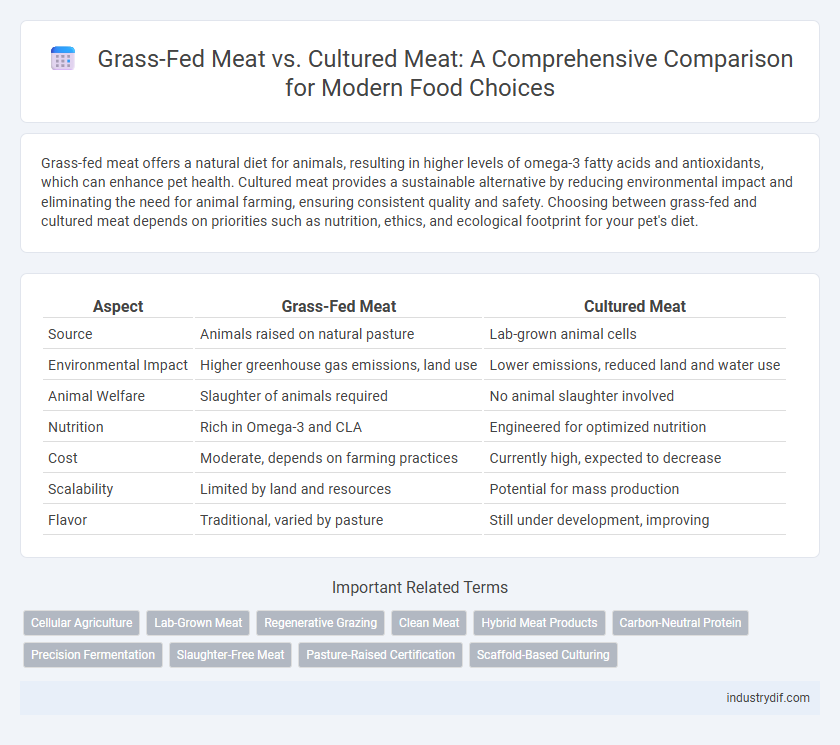 Grass-Fed Meat vs. Cultured Meat: A Comprehensive Comparison for Modern Food Choices