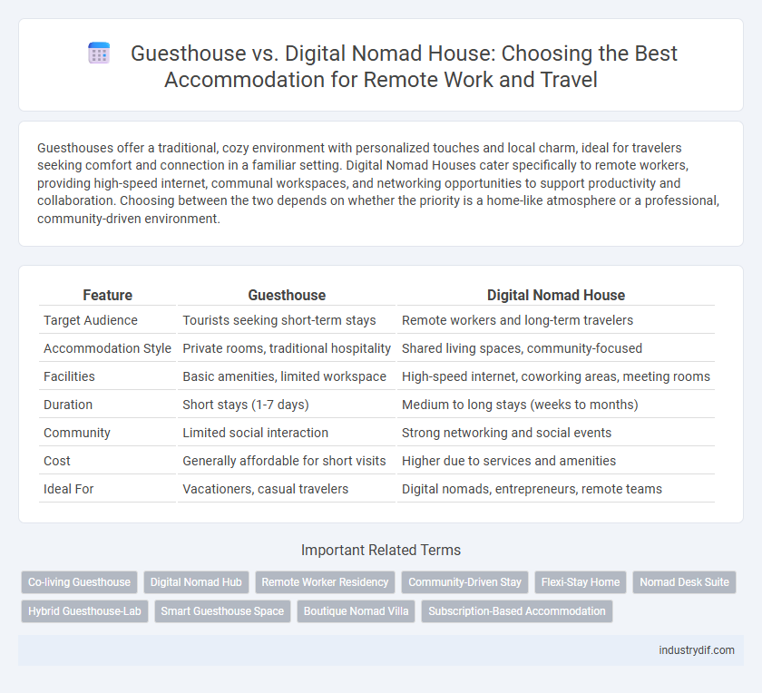 Guesthouse vs. Digital Nomad House: Choosing the Best Accommodation for Remote Work and Travel