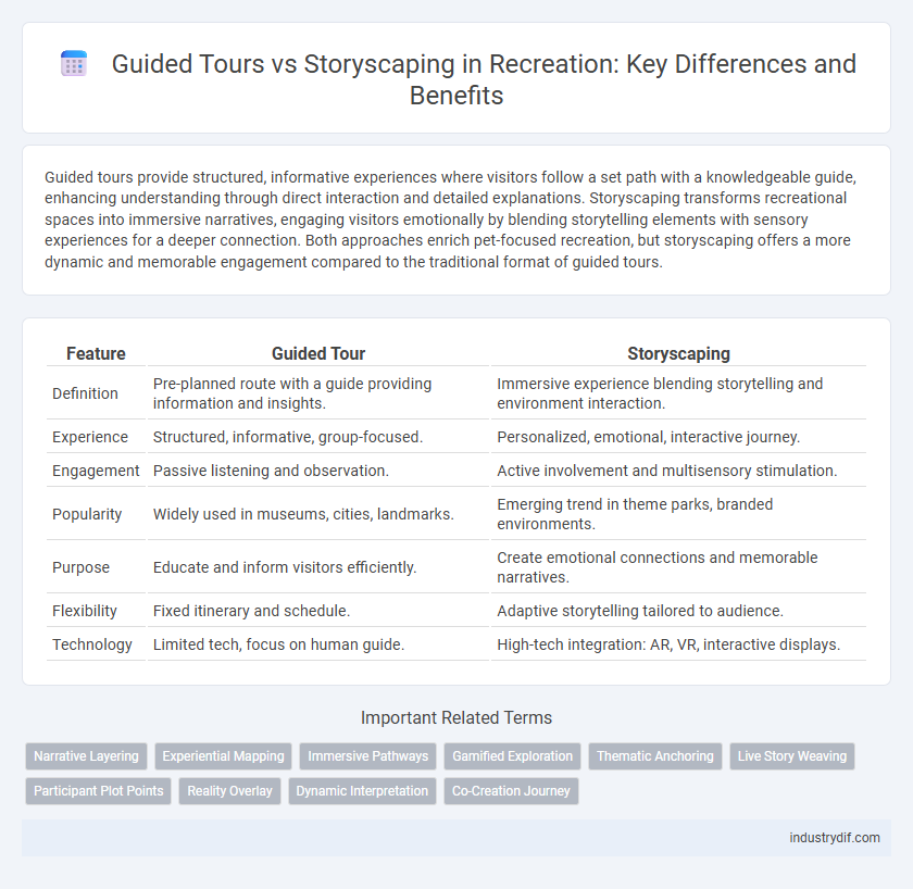 Guided Tours vs Storyscaping in Recreation: Key Differences and Benefits