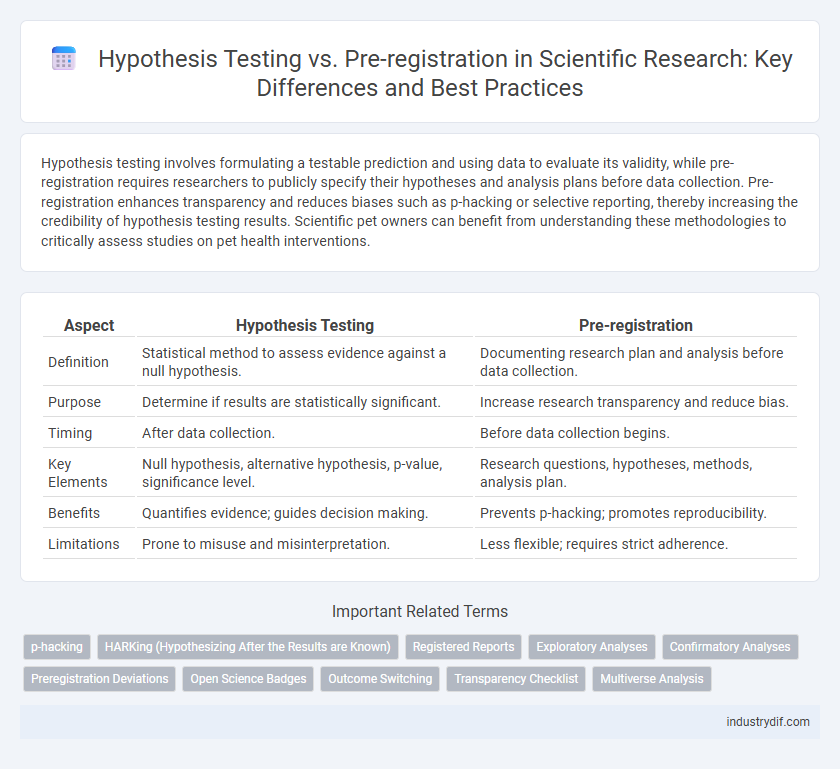 Hypothesis Testing vs. Pre-registration in Scientific Research: Key Differences and Best Practices