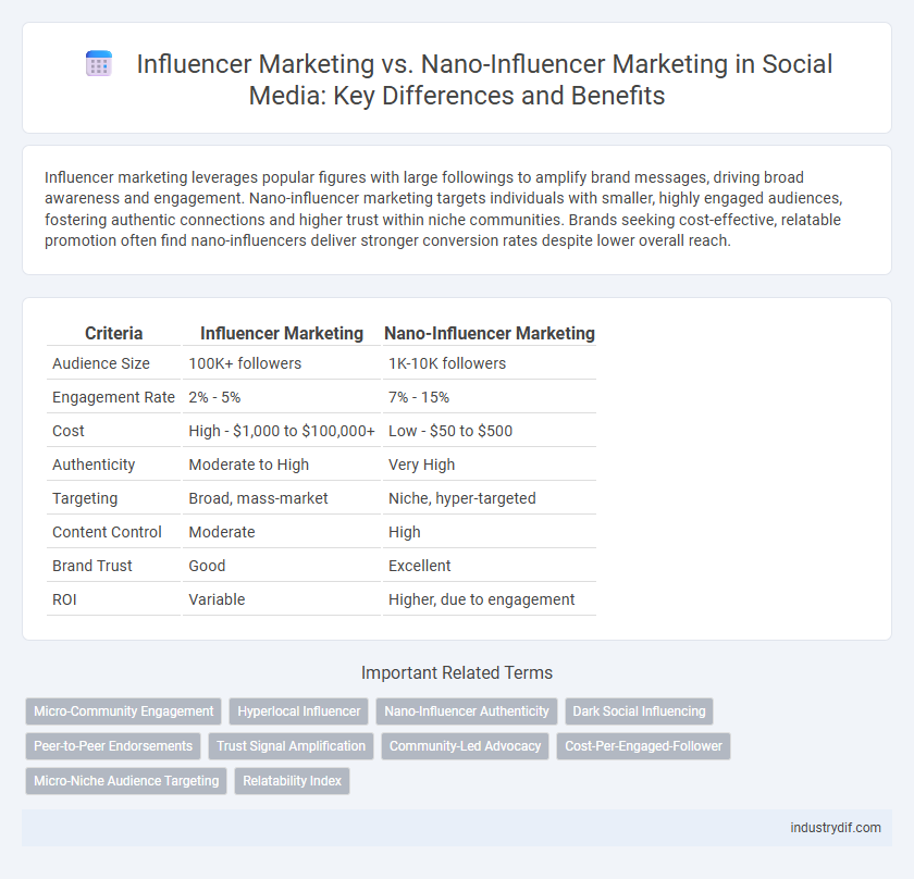 Influencer Marketing vs. Nano-Influencer Marketing in Social Media: Key Differences and Benefits
