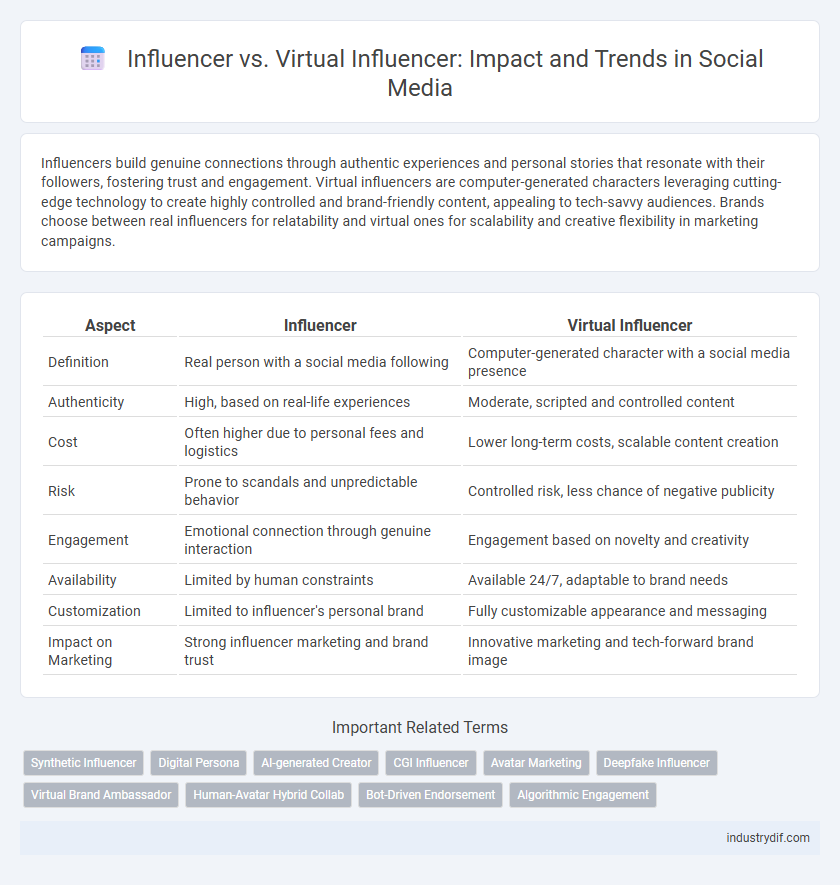 Influencer vs. Virtual Influencer: Impact and Trends in Social Media