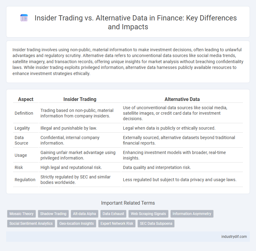 Insider Trading vs. Alternative Data in Finance: Key Differences and Impacts