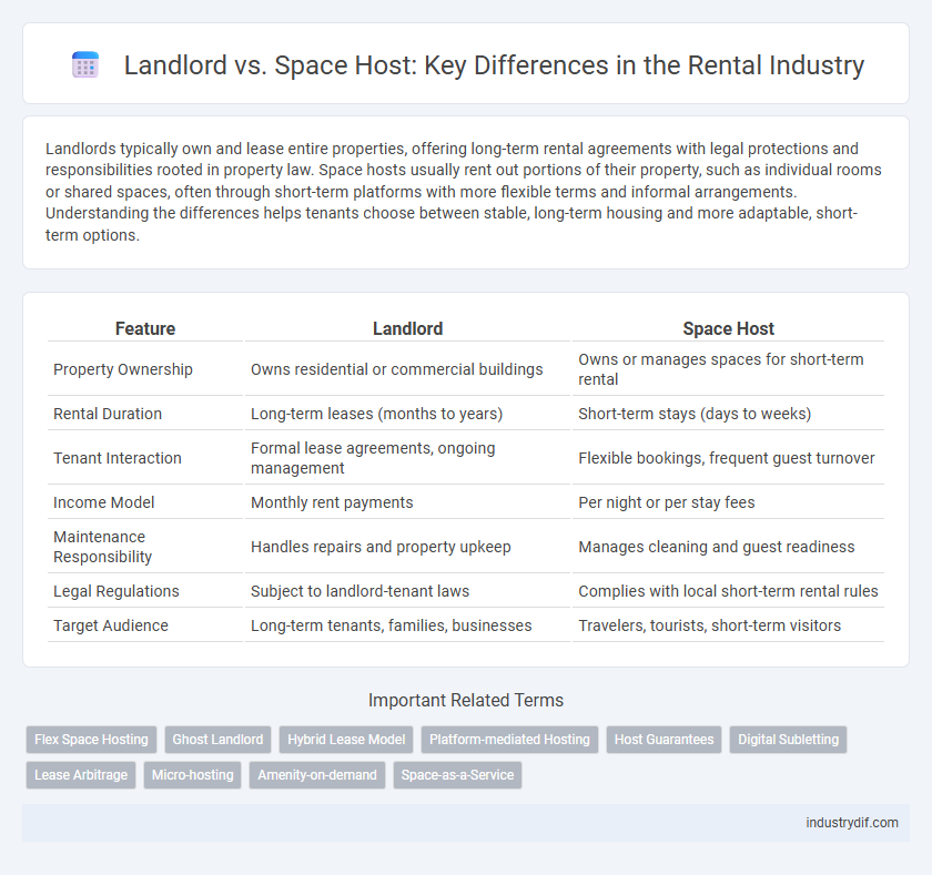 Landlord vs. Space Host: Key Differences in the Rental Industry