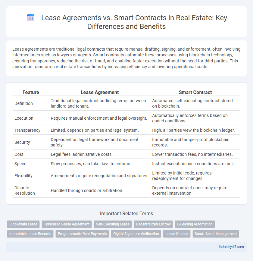 Lease Agreements vs. Smart Contracts in Real Estate: Key Differences and Benefits