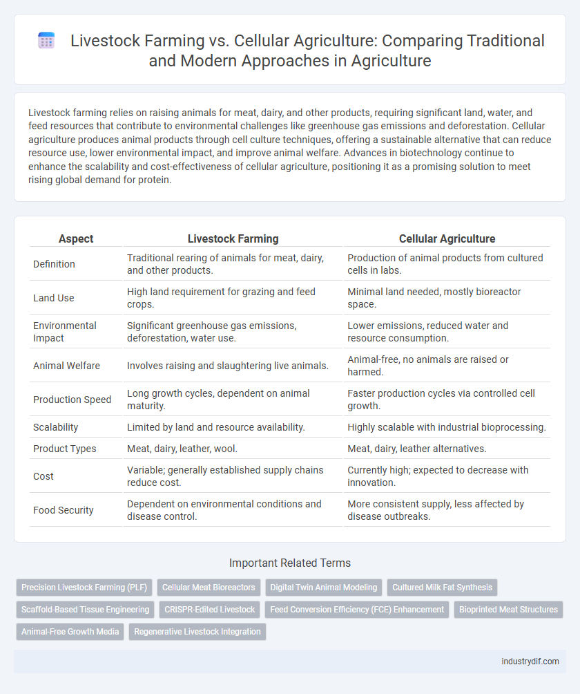 Livestock Farming vs. Cellular Agriculture: Comparing Traditional and Modern Approaches in Agriculture