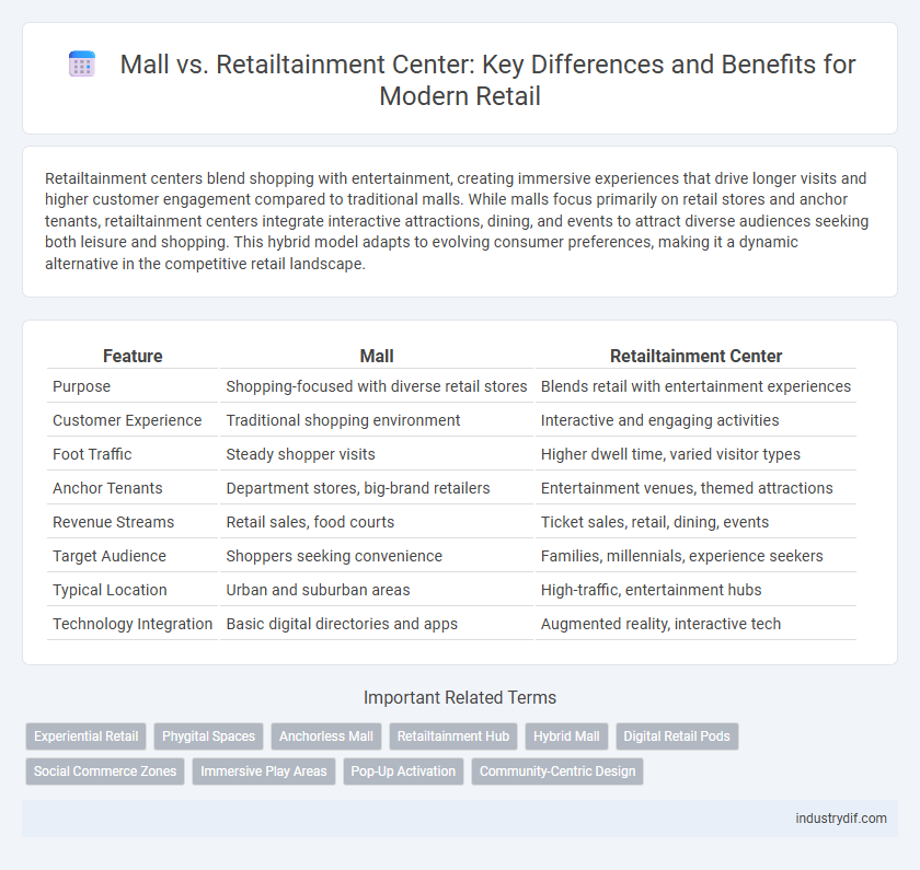 Mall vs. Retailtainment Center: Key Differences and Benefits for Modern Retail