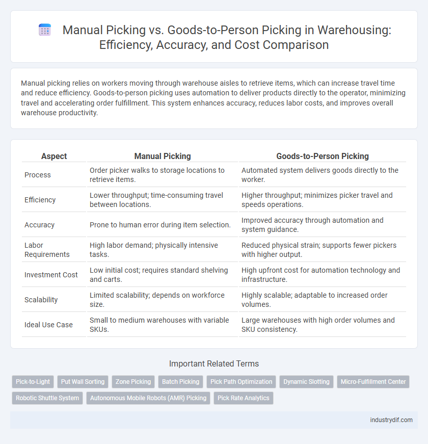 Manual Picking vs. Goods-to-Person Picking in Warehousing: Efficiency, Accuracy, and Cost Comparison