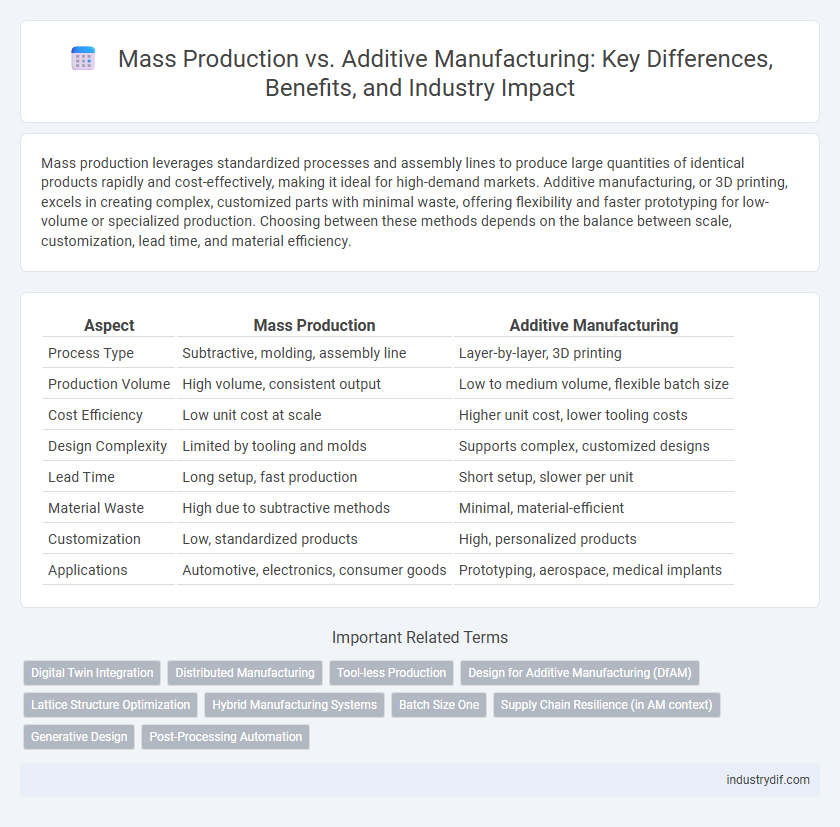 Mass Production vs. Additive Manufacturing: Key Differences, Benefits, and Industry Impact