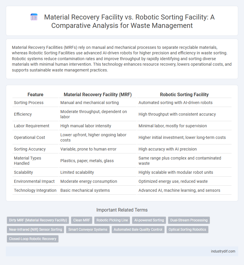 Material Recovery Facility vs. Robotic Sorting Facility: A Comparative Analysis for Waste Management