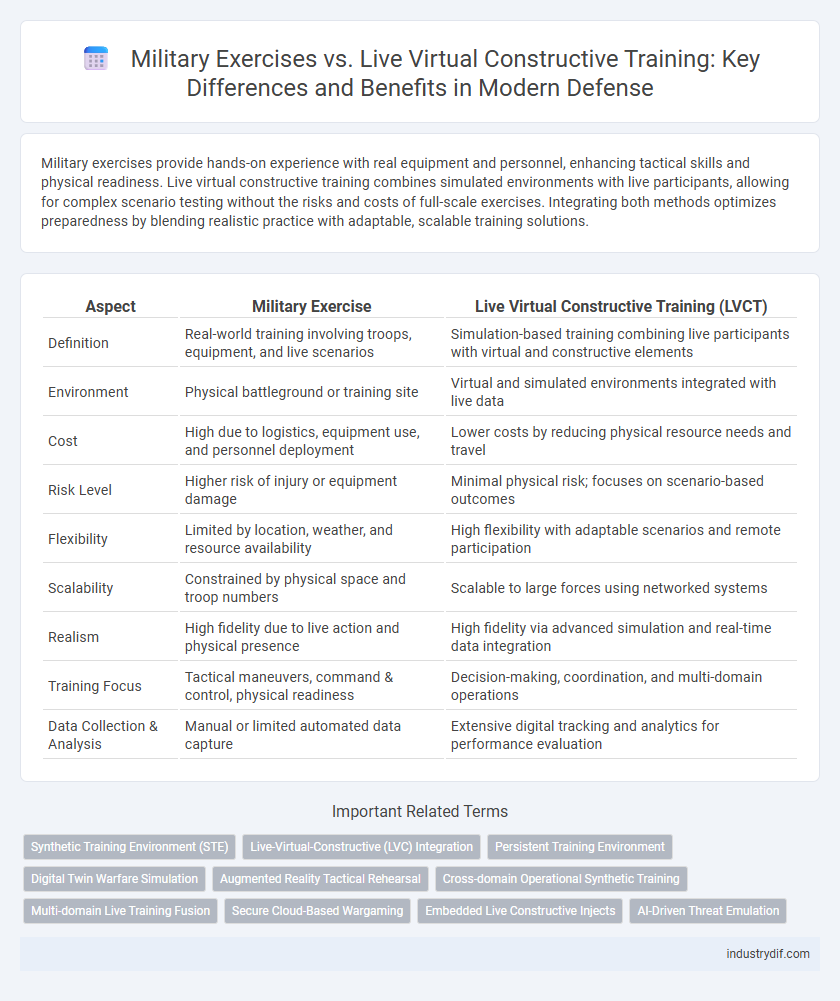 Military Exercises vs. Live Virtual Constructive Training: Key Differences and Benefits in Modern Defense