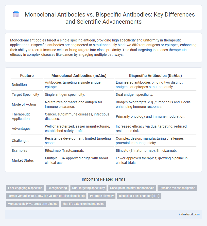 Monoclonal Antibodies vs. Bispecific Antibodies: Key Differences and Scientific Advancements