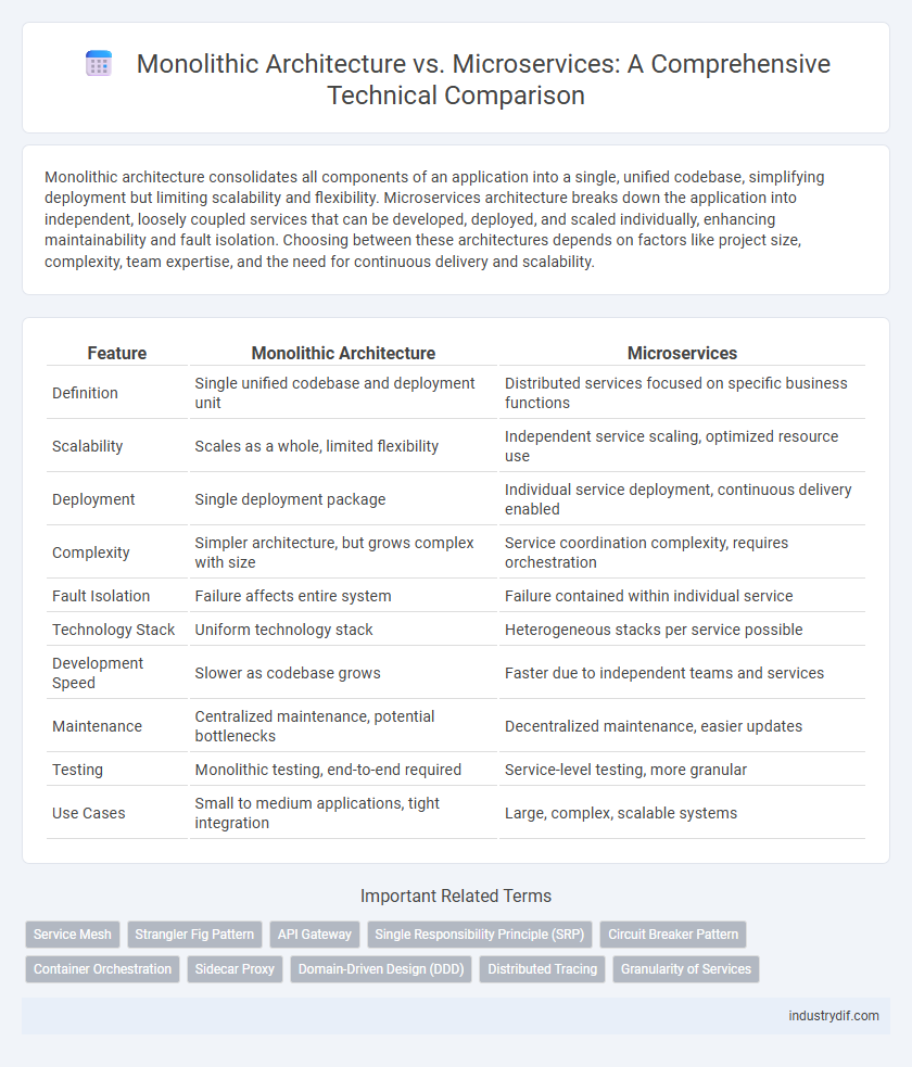 Monolithic Architecture vs. Microservices: A Comprehensive Technical Comparison