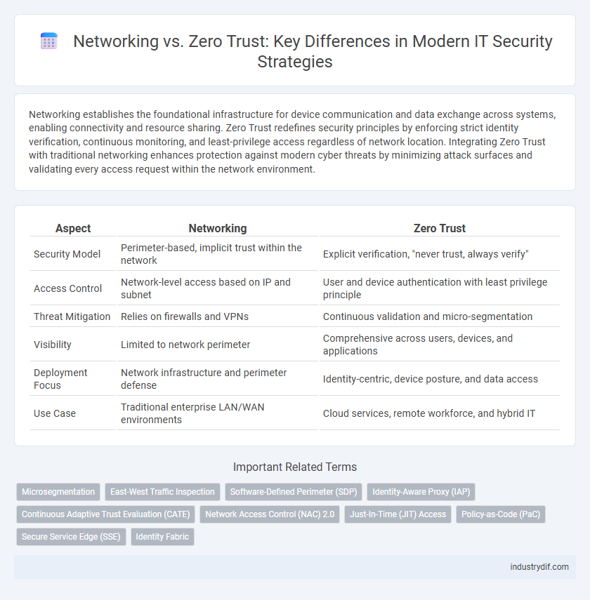 Networking vs. Zero Trust: Key Differences in Modern IT Security Strategies