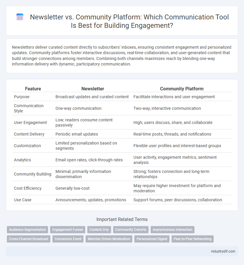 Newsletter vs. Community Platform: Which Communication Tool Is Best for Building Engagement?