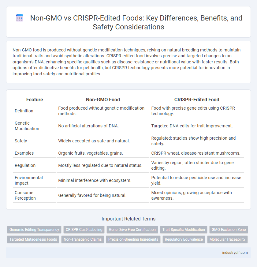 Non-GMO vs CRISPR-Edited Foods: Key Differences, Benefits, and Safety Considerations