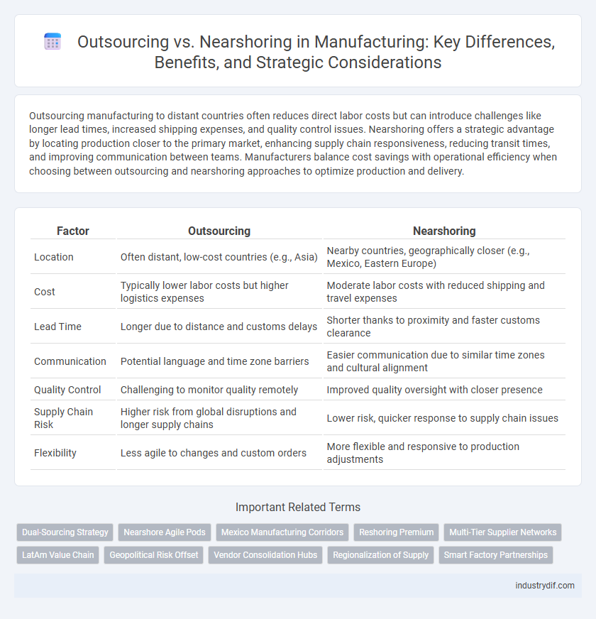 Outsourcing vs. Nearshoring in Manufacturing: Key Differences, Benefits, and Strategic Considerations