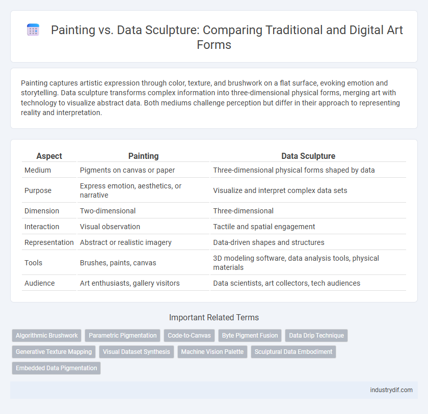 Painting vs. Data Sculpture: Comparing Traditional and Digital Art Forms