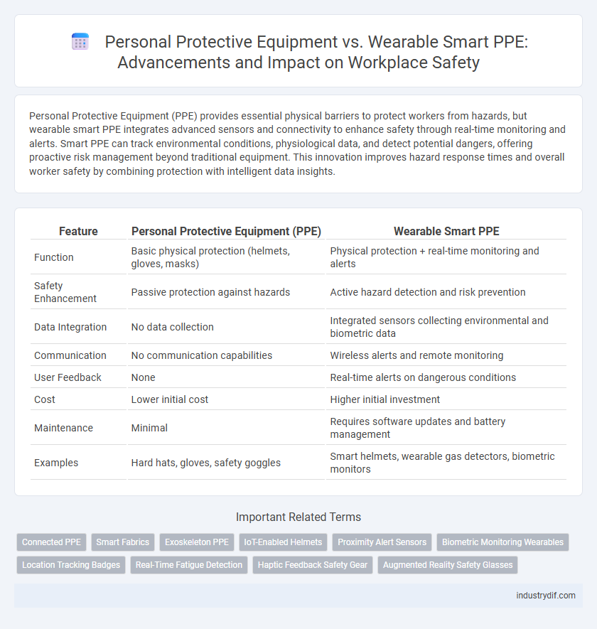 Personal Protective Equipment vs. Wearable Smart PPE: Advancements and Impact on Workplace Safety