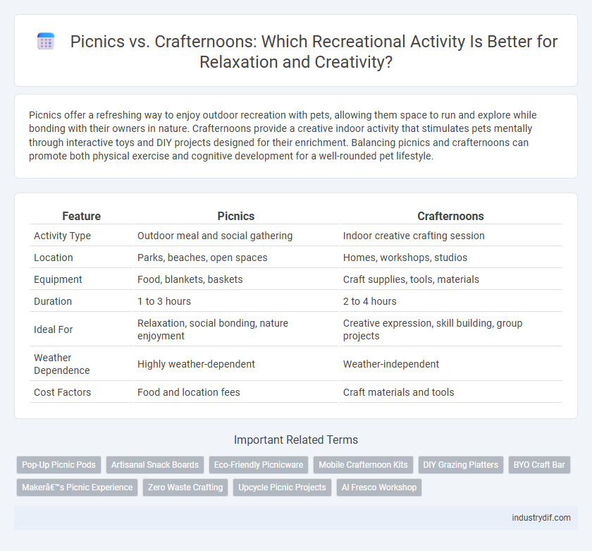Picnics vs. Crafternoons: Which Recreational Activity Is Better for Relaxation and Creativity?