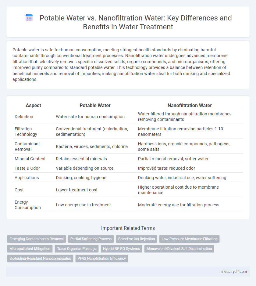 Potable Water vs. Nanofiltration Water: Key Differences and Benefits in Water Treatment