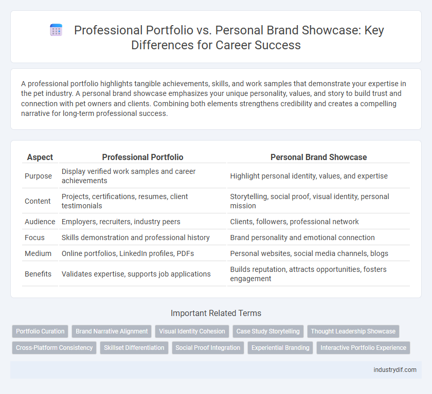 Professional Portfolio vs. Personal Brand Showcase: Key Differences for Career Success