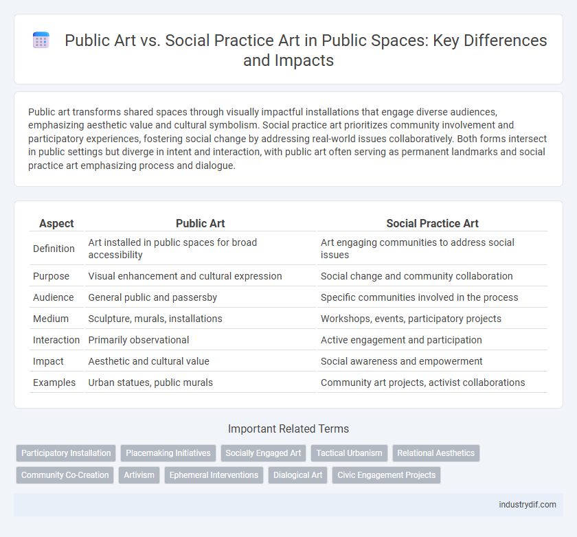 Public Art vs. Social Practice Art in Public Spaces: Key Differences and Impacts