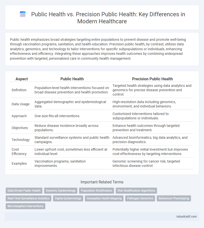 Public Health vs. Precision Public Health: Key Differences in Modern Healthcare