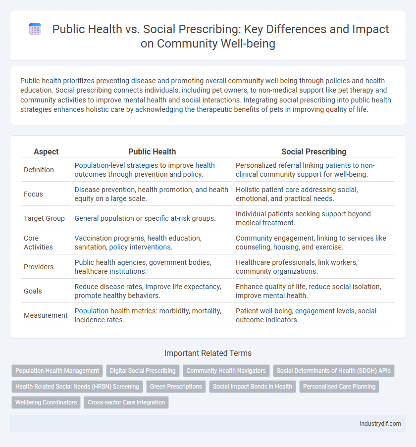 Public Health vs. Social Prescribing: Key Differences and Impact on Community Well-being