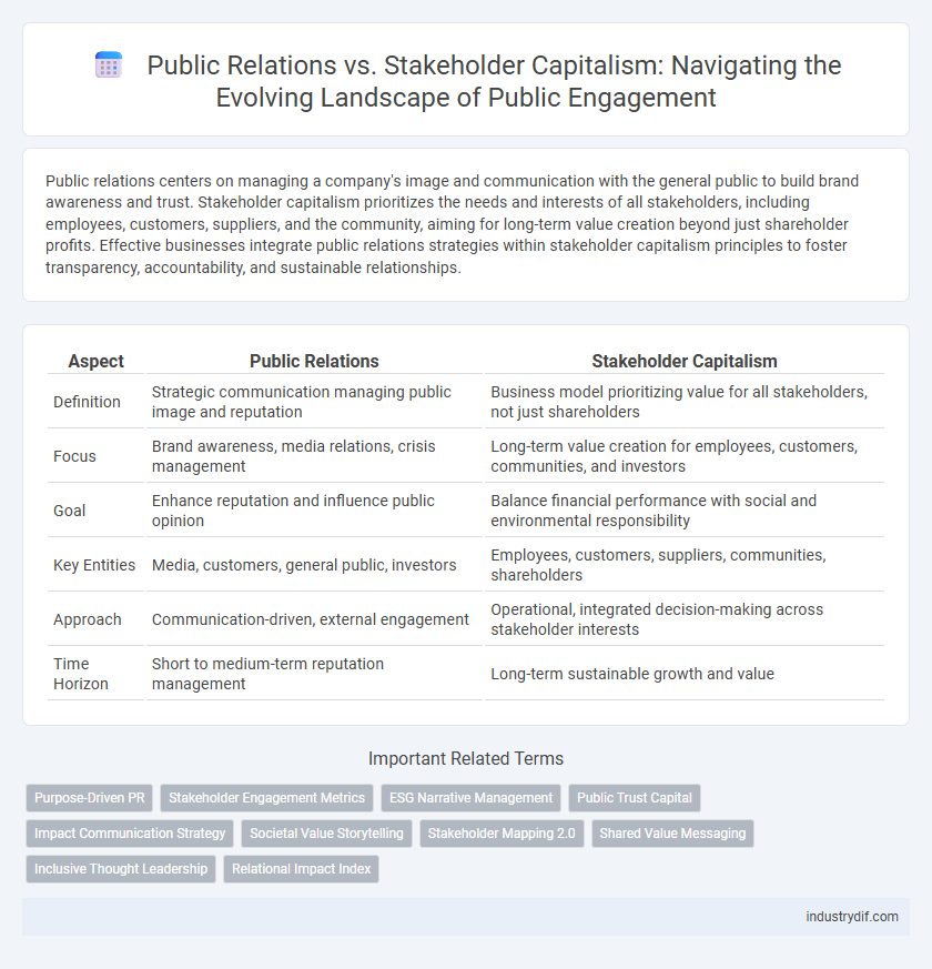 Public Relations vs. Stakeholder Capitalism: Navigating the Evolving Landscape of Public Engagement
