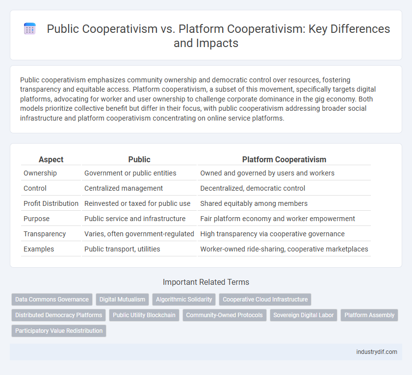 Public Cooperativism vs. Platform Cooperativism: Key Differences and Impacts