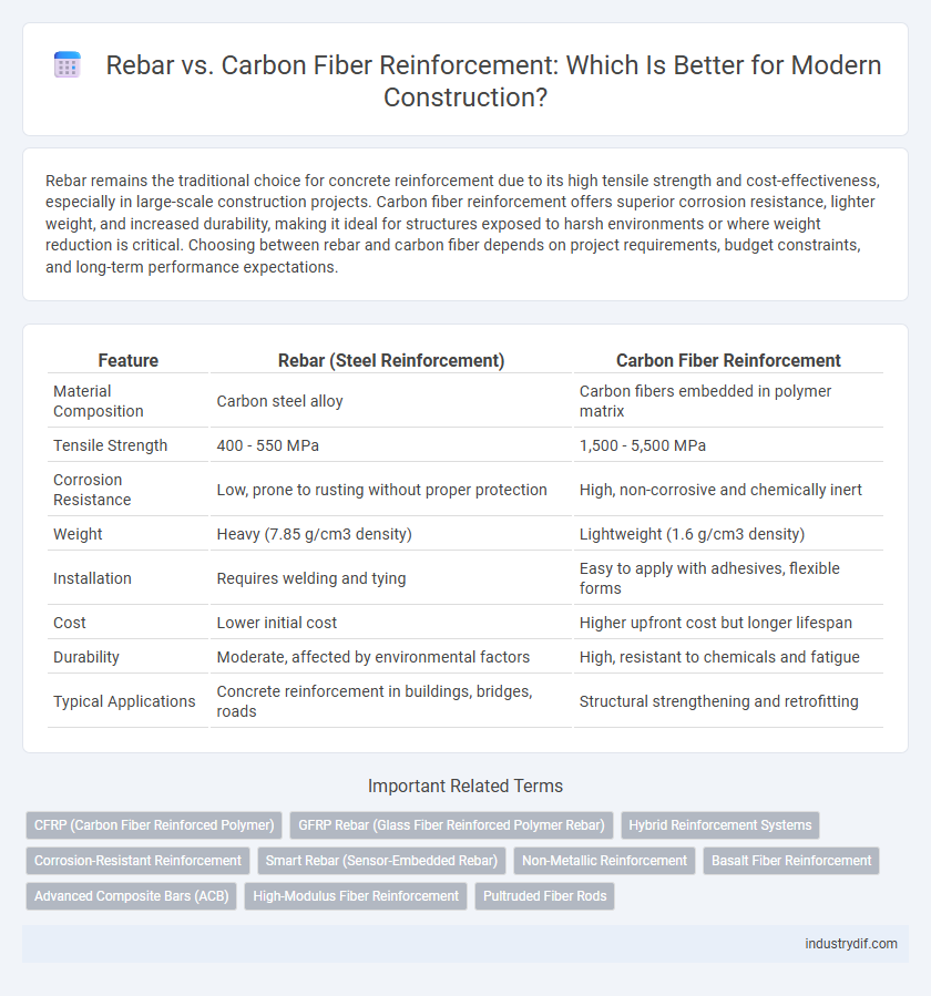 Rebar vs. Carbon Fiber Reinforcement: Which Is Better for Modern Construction?