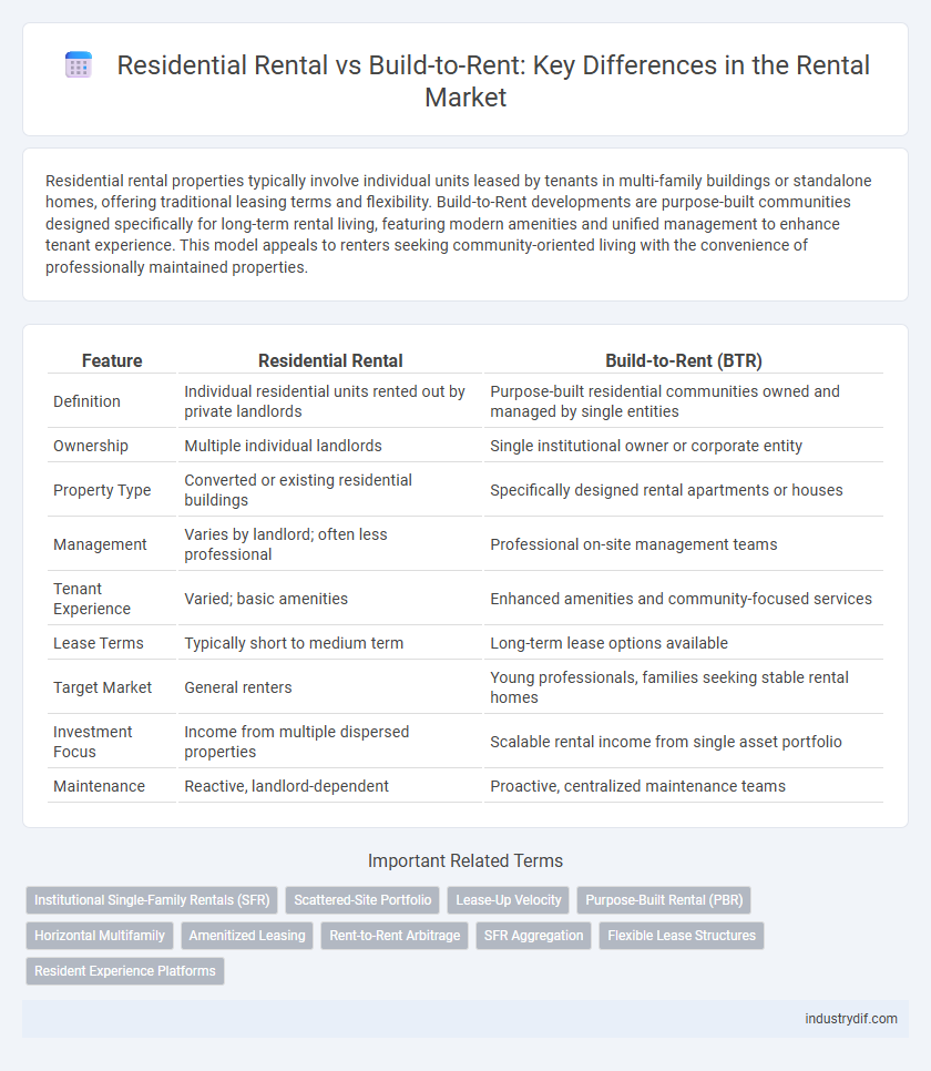 Residential Rental vs Build-to-Rent: Key Differences in the Rental Market