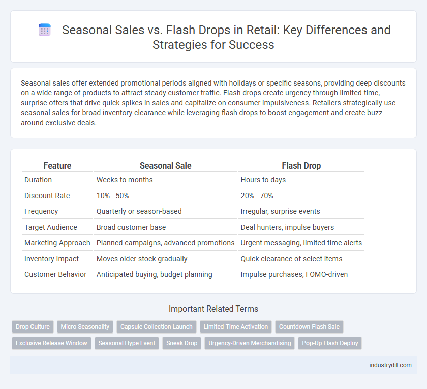Seasonal Sales vs. Flash Drops in Retail: Key Differences and Strategies for Success