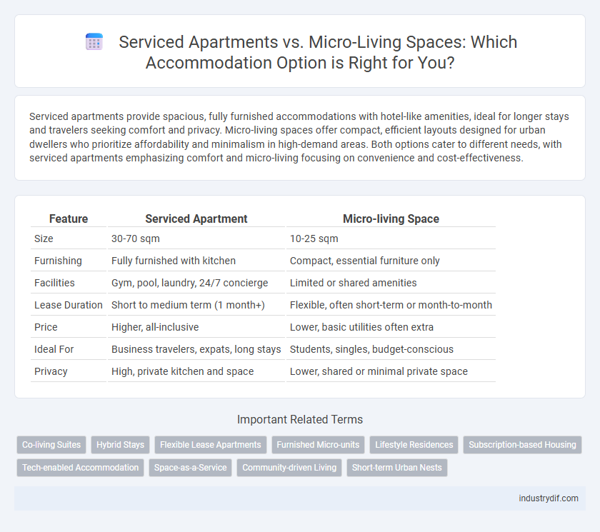 Serviced Apartments vs. Micro-Living Spaces: Which Accommodation Option is Right for You?