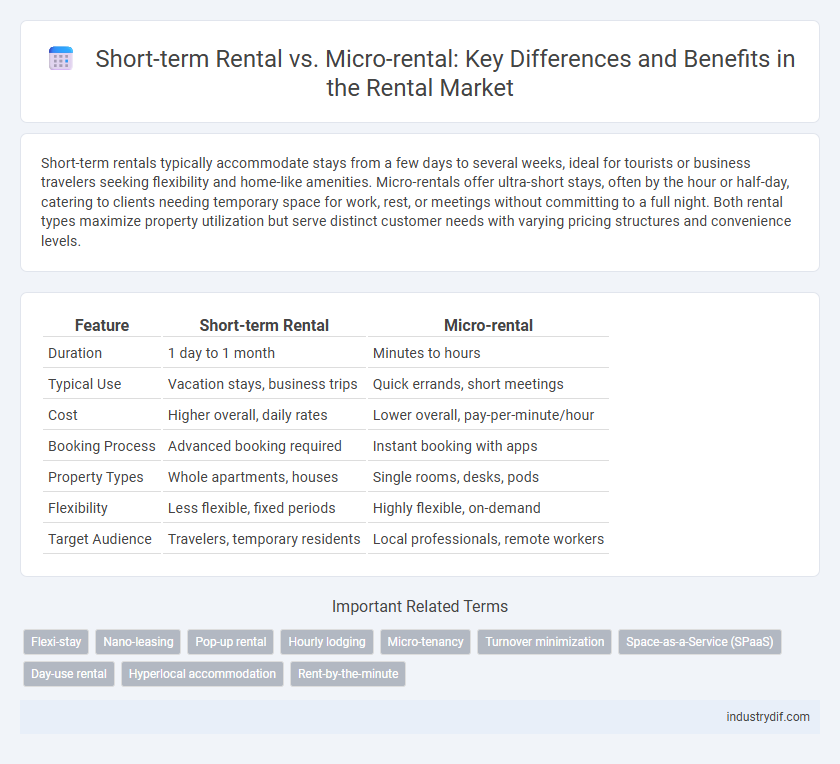 Short-term Rental vs. Micro-rental: Key Differences and Benefits in the Rental Market