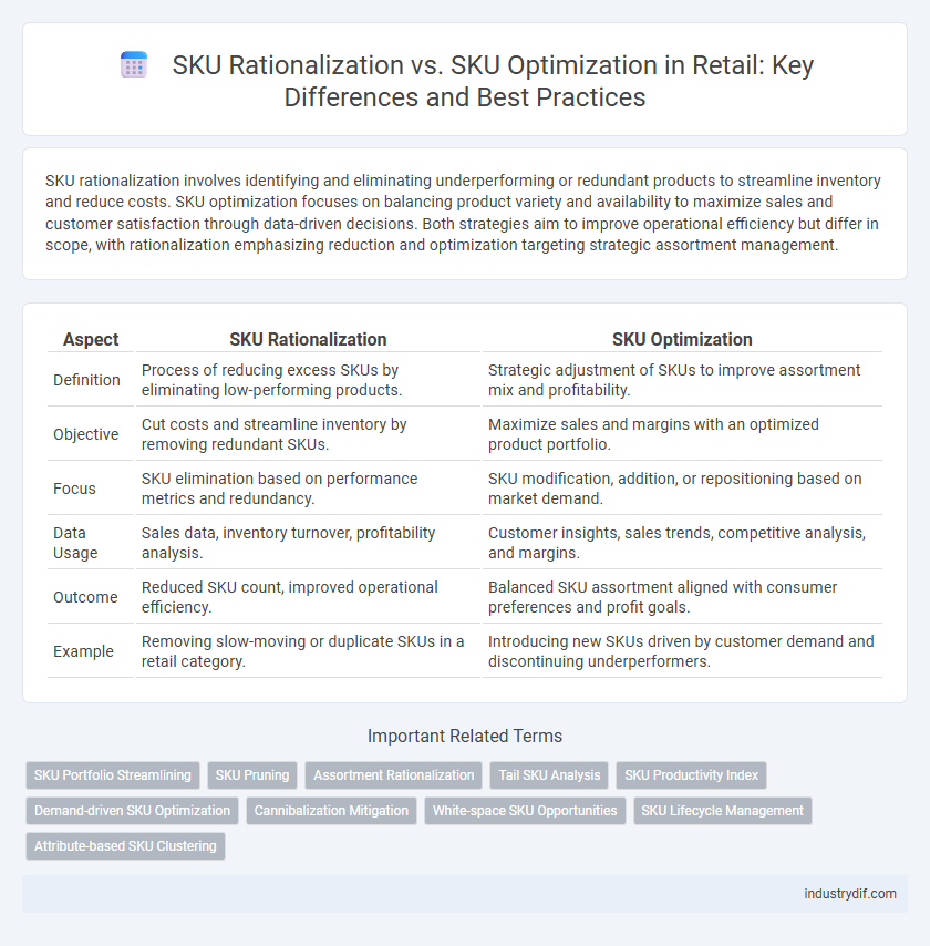SKU Rationalization vs. SKU Optimization in Retail: Key Differences and Best Practices