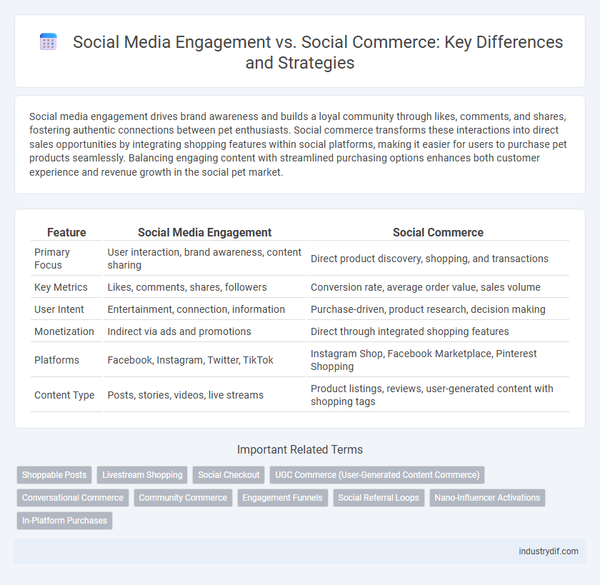 Social Media Engagement vs. Social Commerce: Key Differences and Strategies