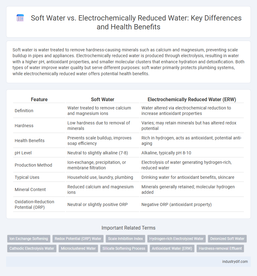 Soft Water vs. Electrochemically Reduced Water: Key Differences and Health Benefits
