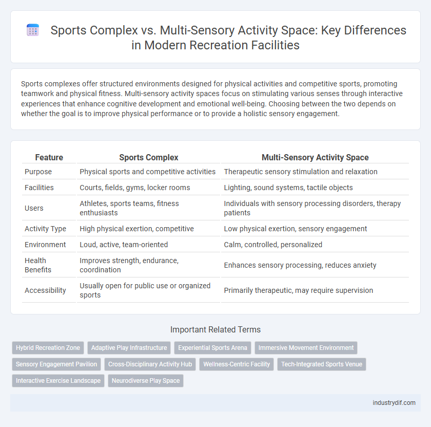 Sports Complex vs. Multi-Sensory Activity Space: Key Differences in Modern Recreation Facilities