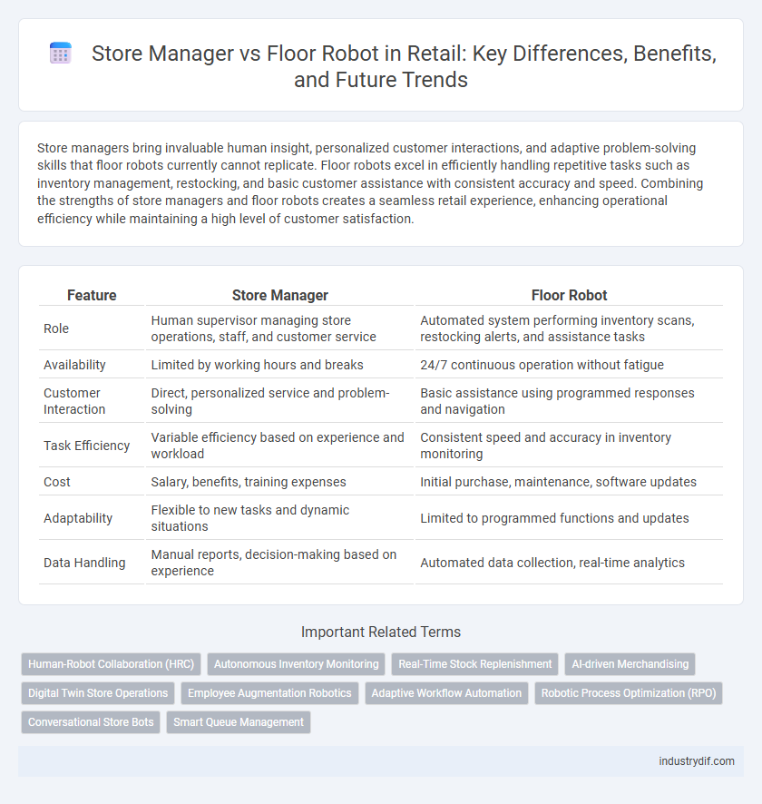 Store Manager vs Floor Robot in Retail: Key Differences, Benefits, and Future Trends