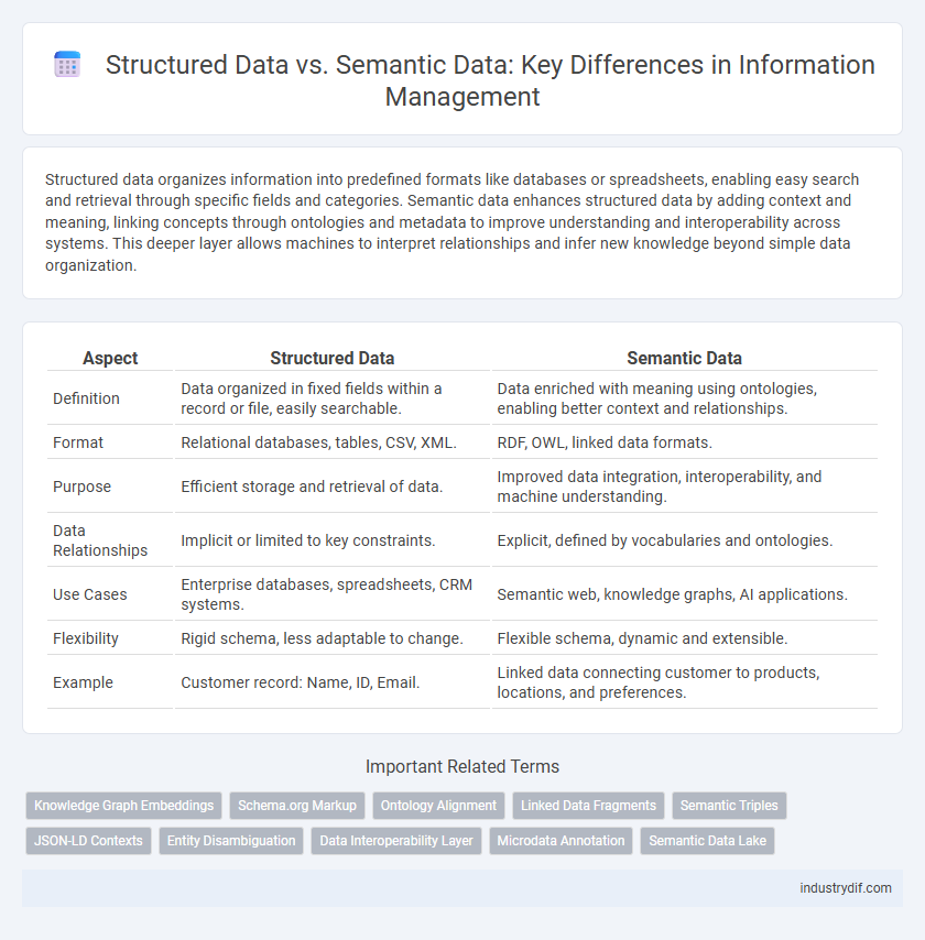 Structured Data vs. Semantic Data: Key Differences in Information Management