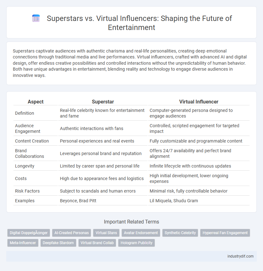 Superstars vs. Virtual Influencers: Shaping the Future of Entertainment