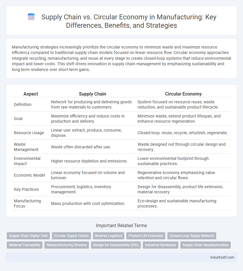 Supply Chain vs. Circular Economy in Manufacturing: Key Differences, Benefits, and Strategies