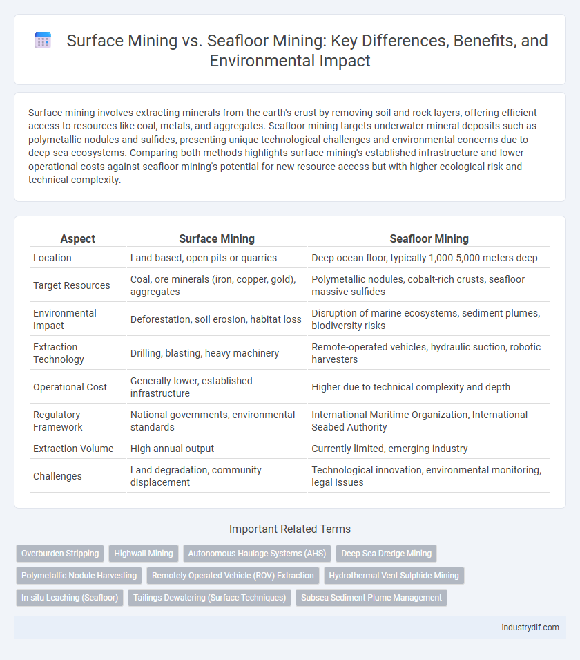 Surface Mining vs. Seafloor Mining: Key Differences, Benefits, and Environmental Impact