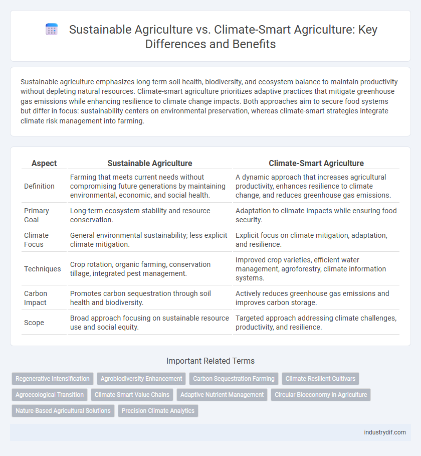 Sustainable Agriculture vs. Climate-Smart Agriculture: Key Differences and Benefits