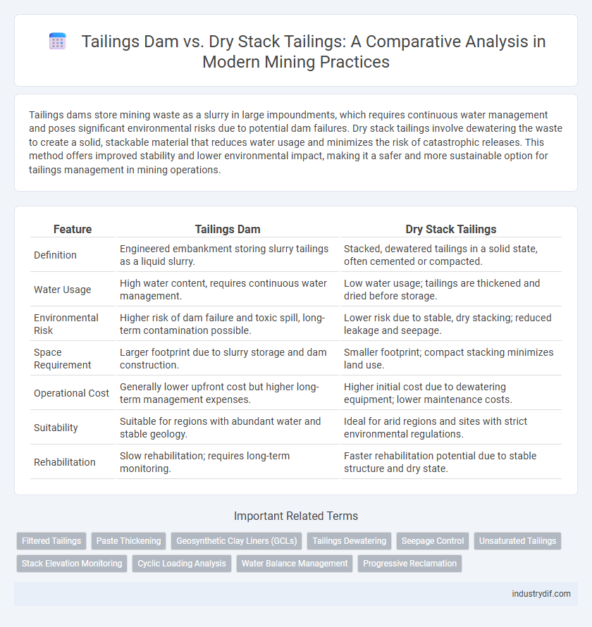 Tailings Dam vs. Dry Stack Tailings: A Comparative Analysis in Modern Mining Practices
