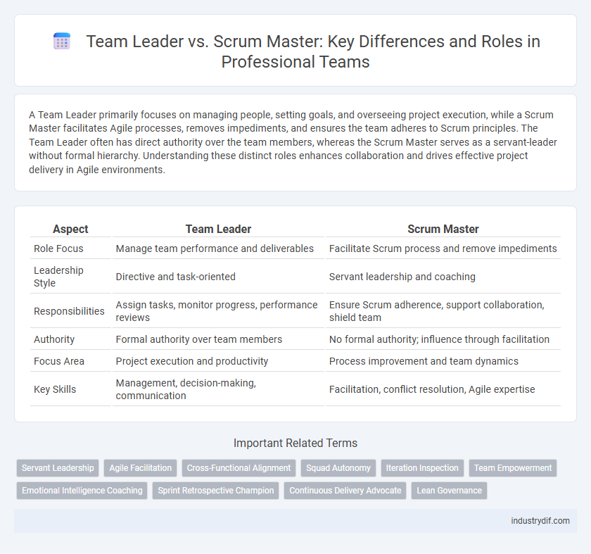 Team Leader vs. Scrum Master: Key Differences and Roles in Professional Teams