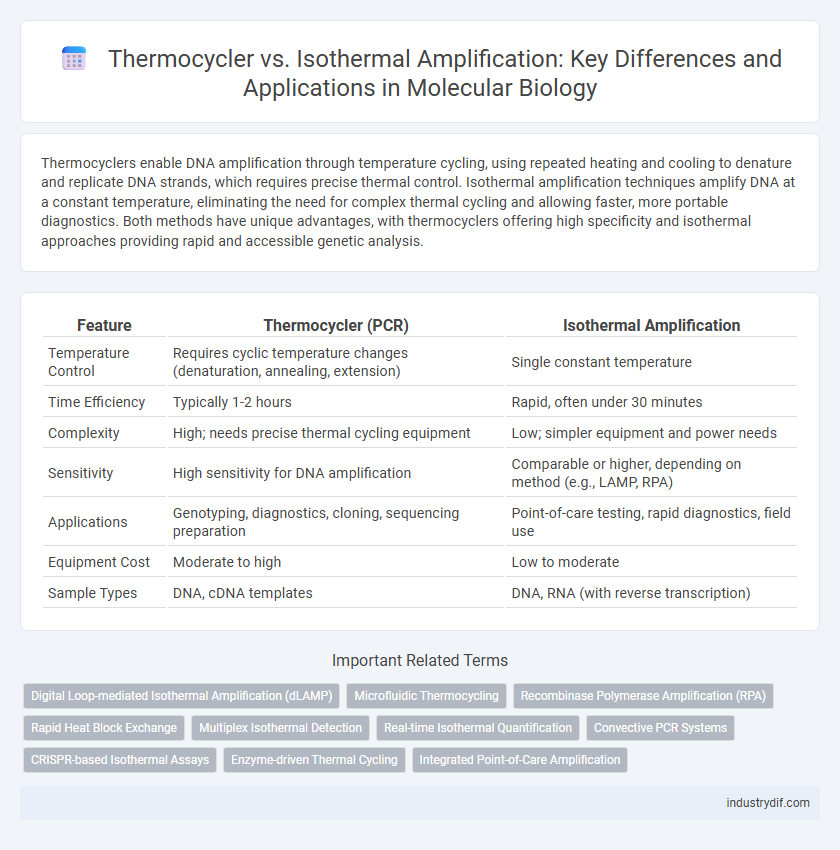 Thermocycler vs. Isothermal Amplification: Key Differences and Applications in Molecular Biology