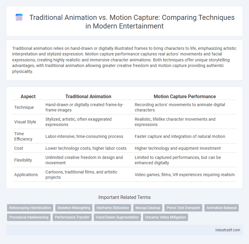 Traditional Animation vs. Motion Capture: Comparing Techniques in Modern Entertainment